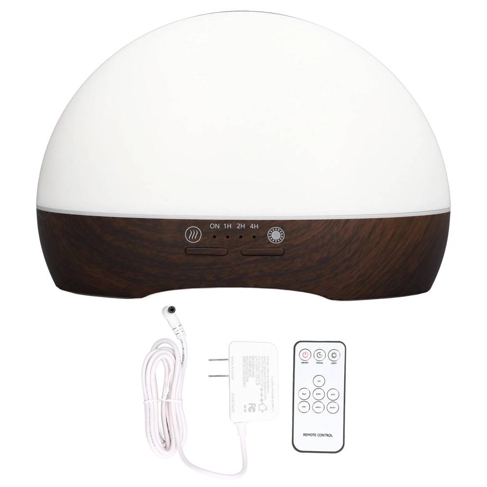 300ml Oil Diffuser Ultrasonic Perfume Scent Air Humidifier for Home Office US 100‑240V Deep Wooden Grain