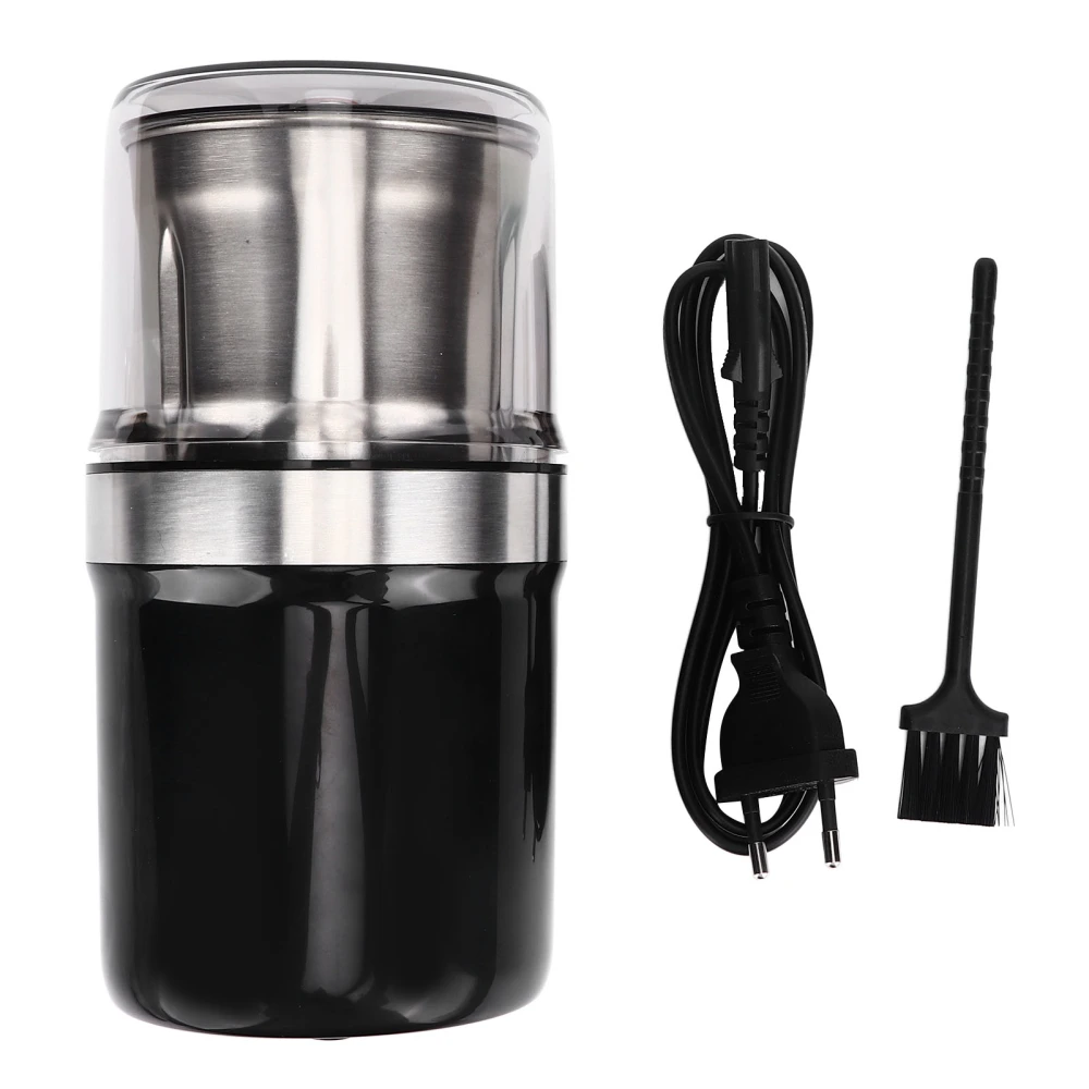 120g Coffee Grinder Transparent Fine Grind Electric Coffee Grinder 60Hz Stainless Steel Bean Grinder EU Plug 220‑240V