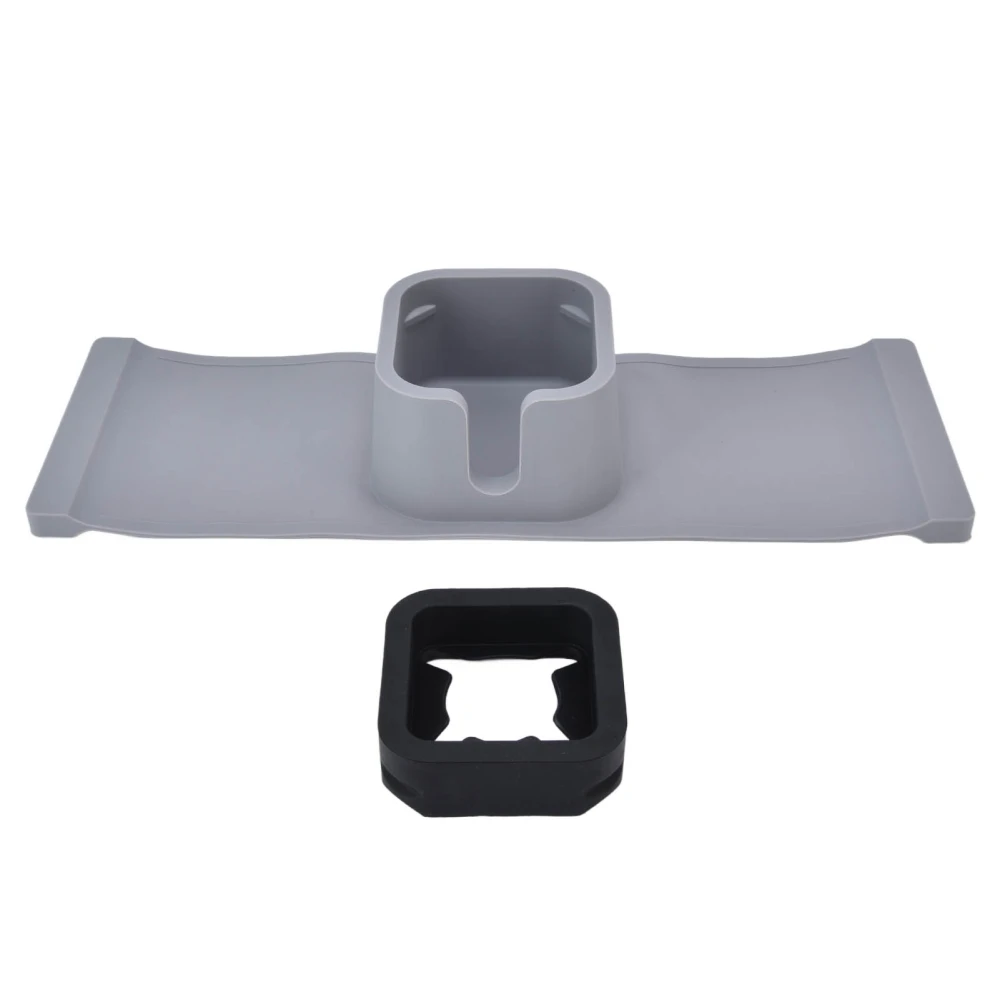 Cup Holder Couch Arm Cup Holder Sofa Arm Cup Tray Silicone Body for Living Room Balcony Gray