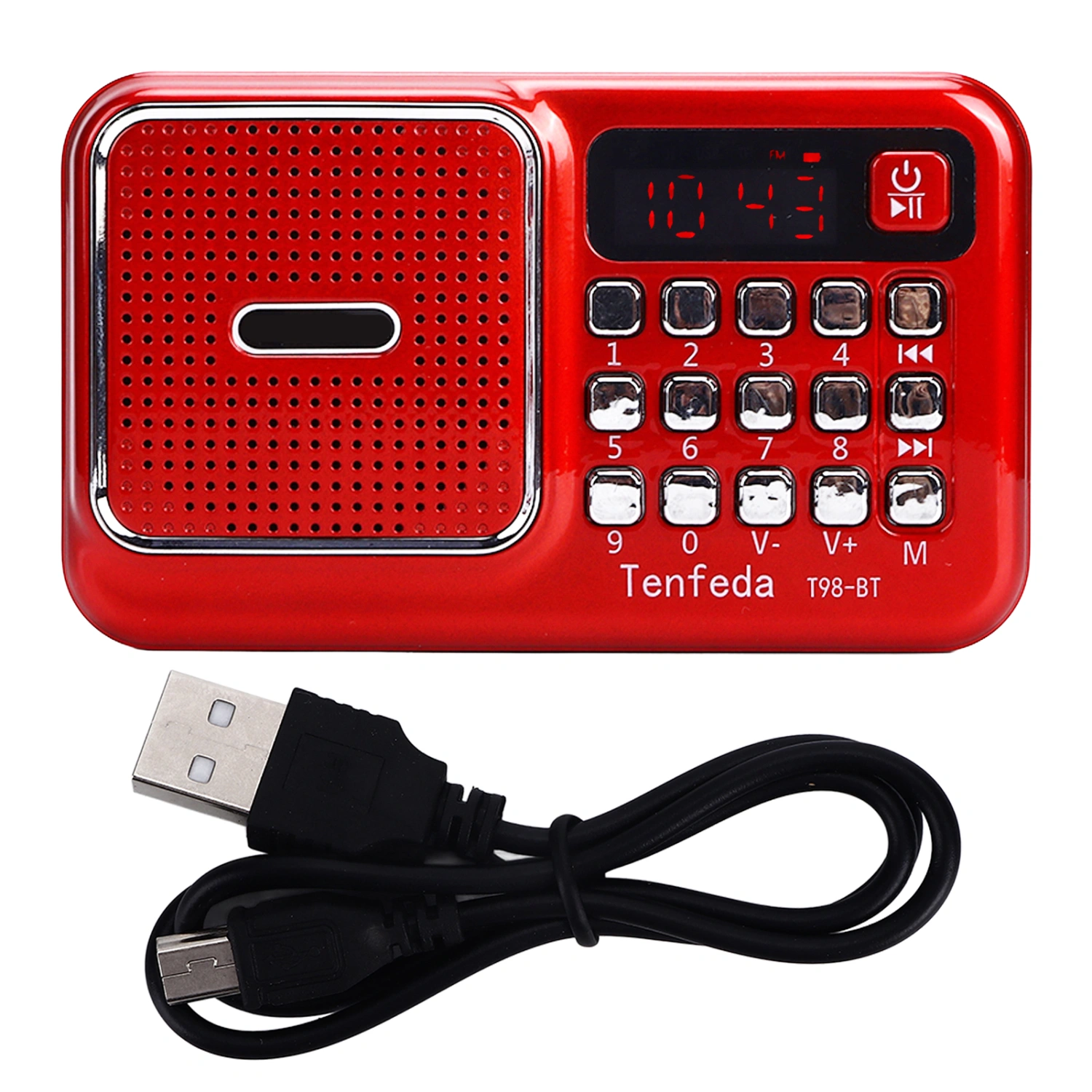 Portable AM FM Radio Battery Compact Operated Radio with MP3 Player for Home Office
