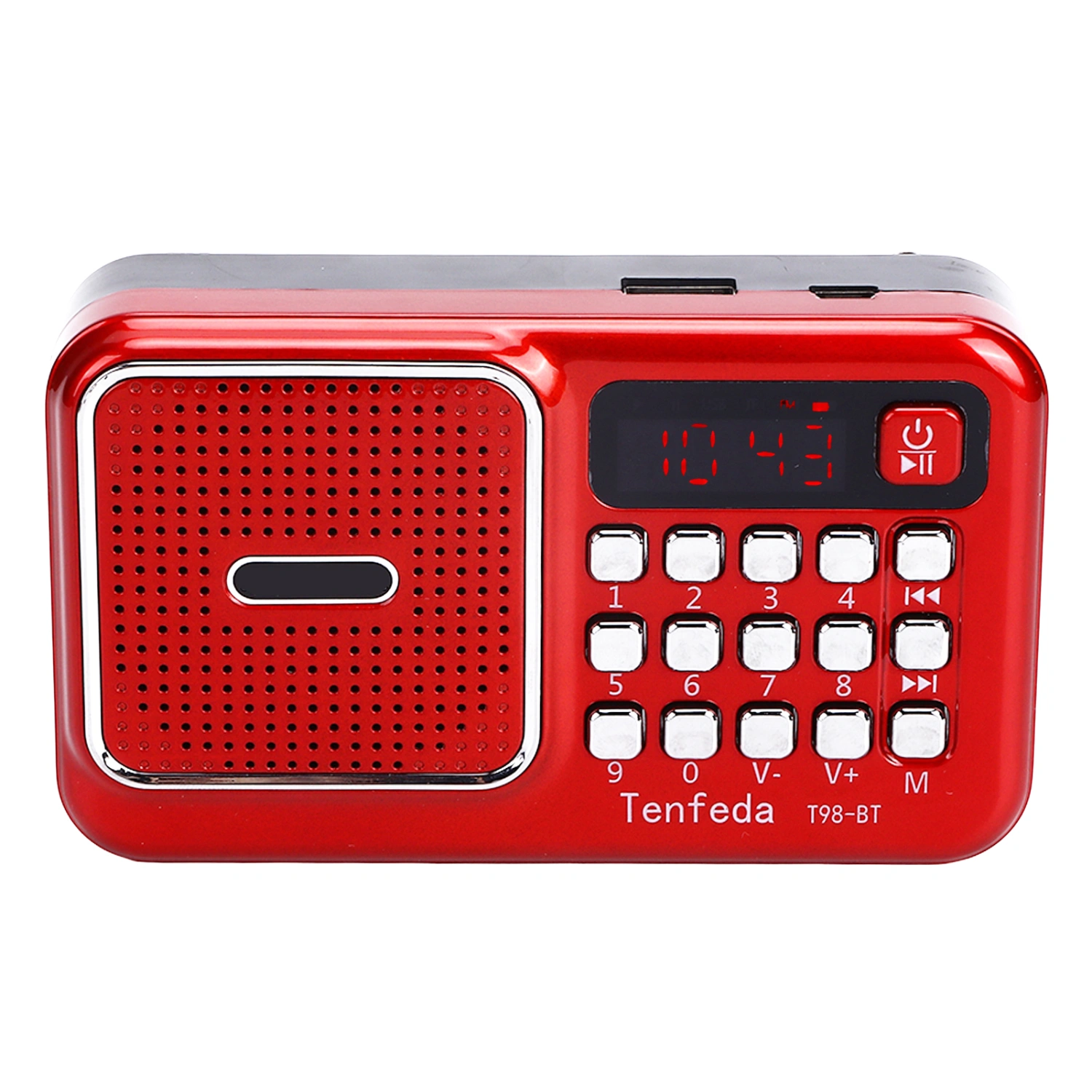 Portable AM FM Radio Battery Compact Operated Radio with MP3 Player for Home Office