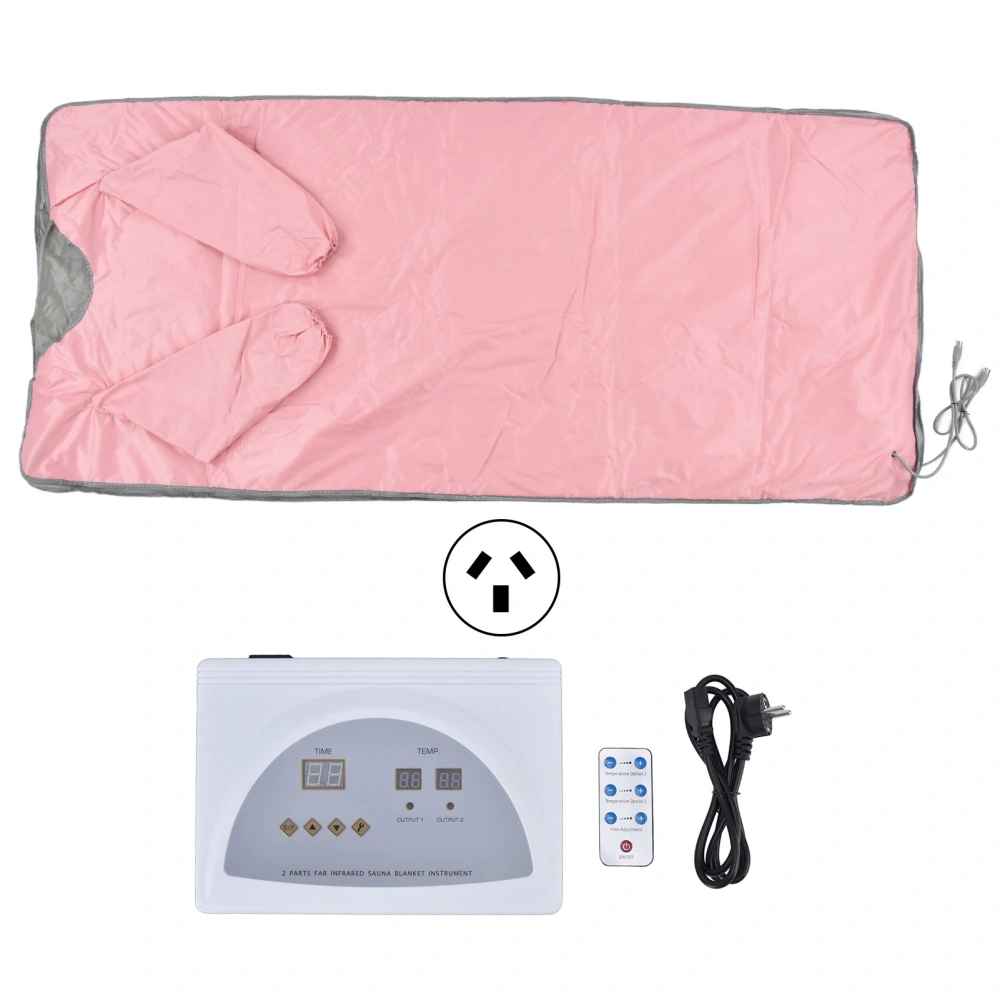 Smart Sauna Blanket Far Infrared 650W Fatigue Relief Reach Out with Remote Control for Home Beauty SalonAU Plug 220V