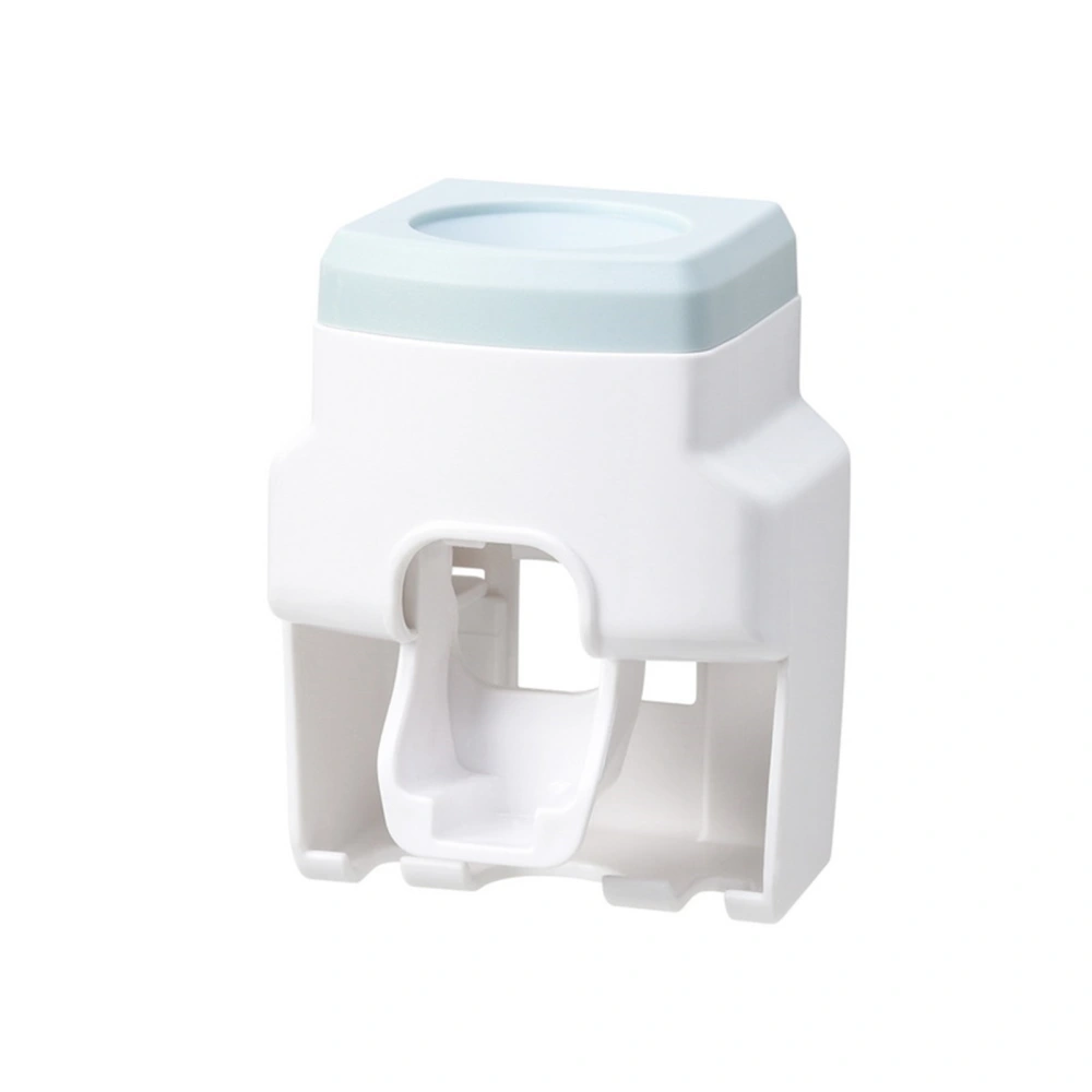 Automatic Toothpaste Dispenser Squeezer with Toothbrush Holder Wall Mounted for Bathroom Adults KidsBlue