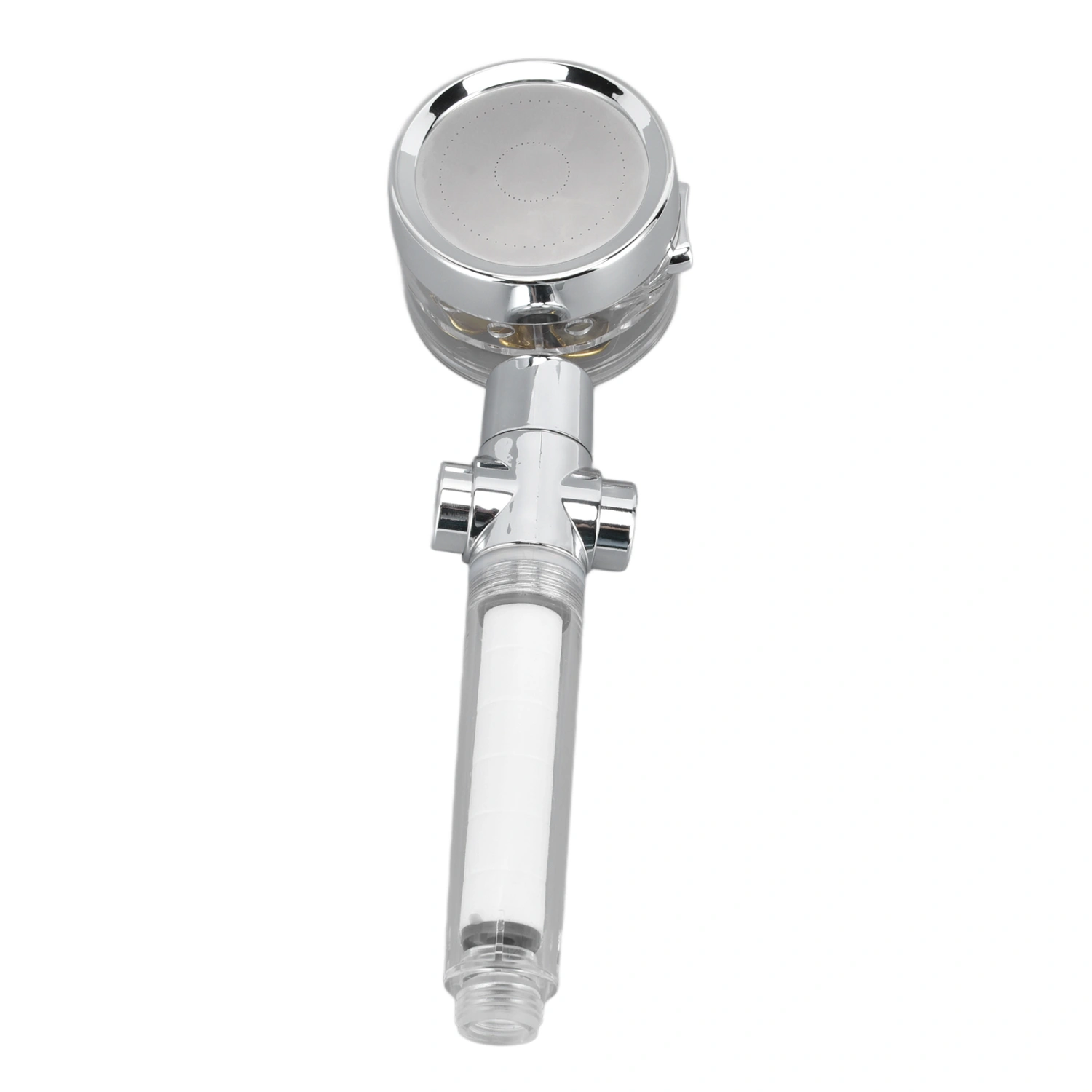 Propeller Shower Head Vortex Hydro Jet 360° Rotating Handheld with Pause Switch Filter G1/2