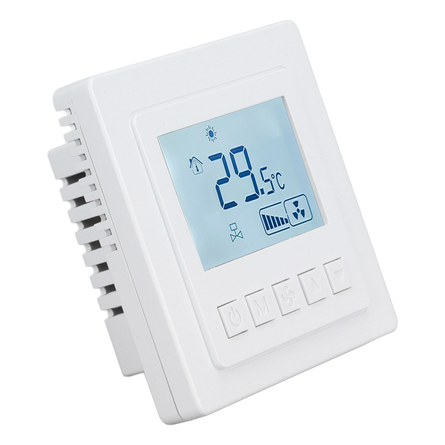 Air Conditioning Thermostat 5℃ To 35℃ ±1℃ High Accuracy Temperature Controller with Large LCD Display for Dining Room