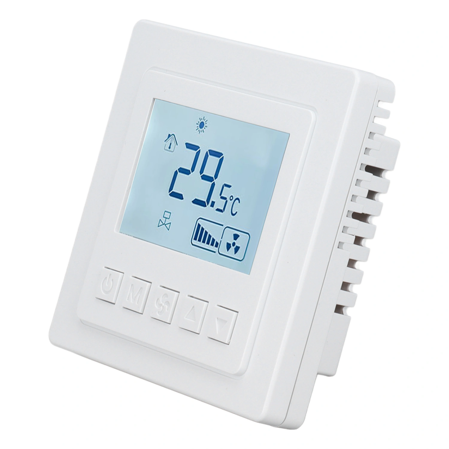 Air Conditioning Thermostat 5℃ To 35℃ ±1℃ High Accuracy Temperature Controller with Large LCD Display for Dining Room