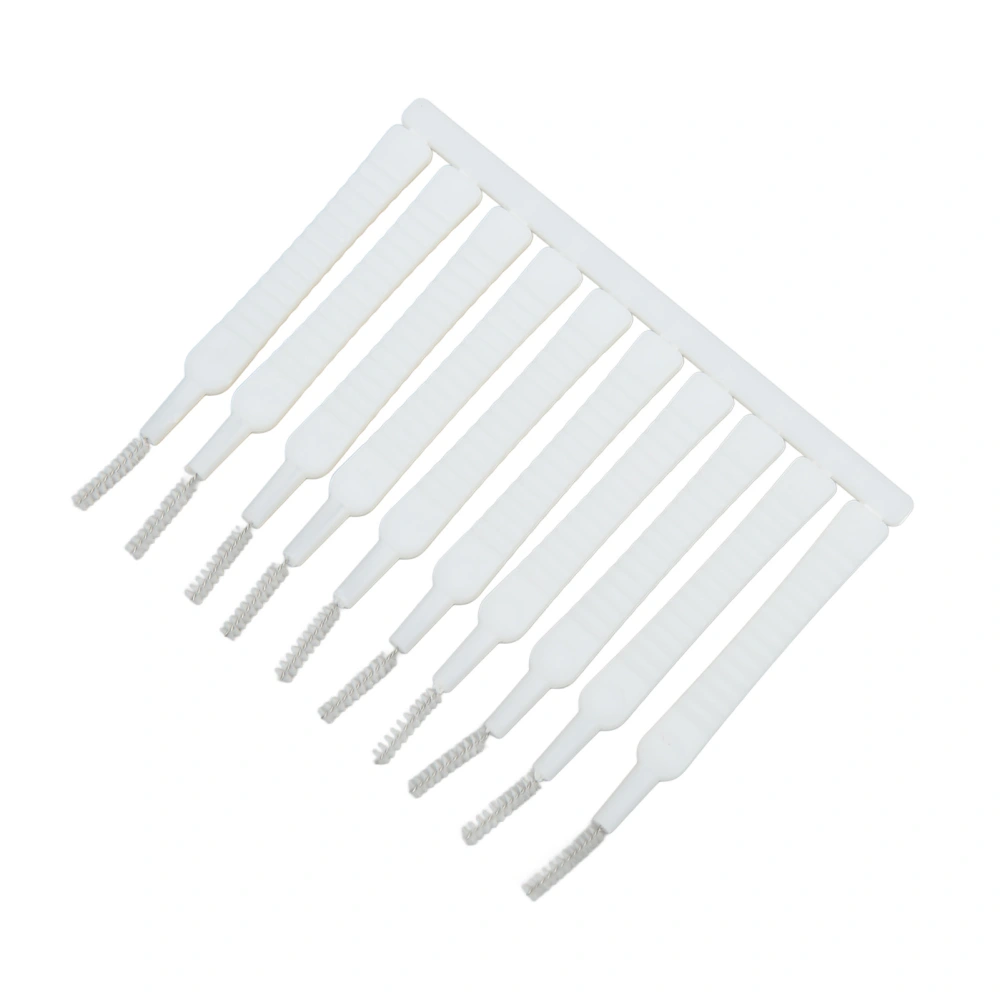 10pcs Mini Shower Head Cleaning Brush Scratch Proof Slip Proof Small Hole Nylon Cleaner Brush for Nozzle Blockages