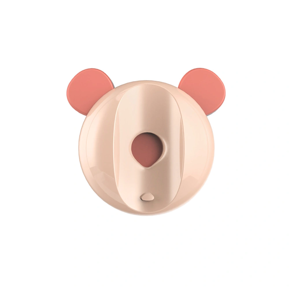 Wall Mounted Toothbrush Holder Cute Bear Shaped Strong Magnetic Force Water Proof Electric Toothbrush Holder for BathroomPink