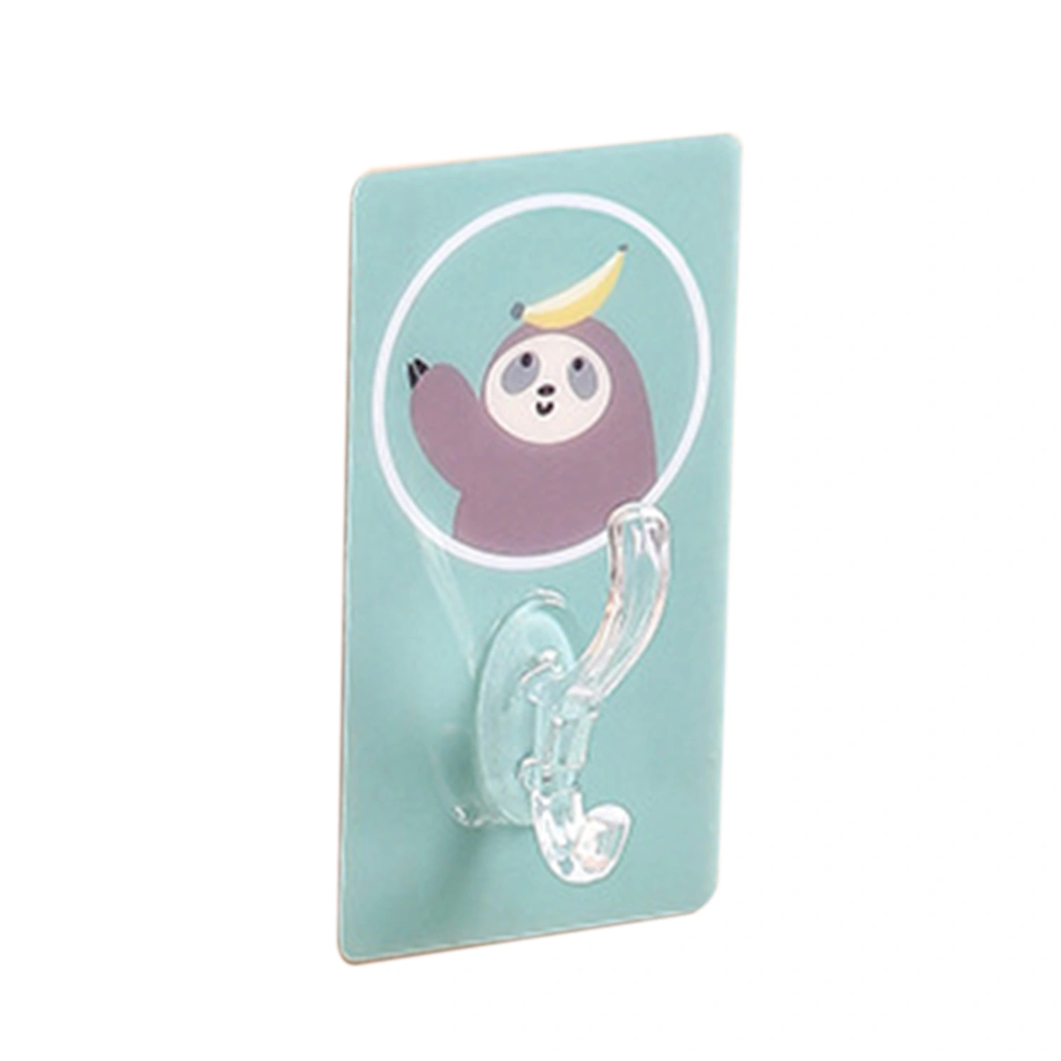 Cute Hooks Wall Mounted Strong Stickiness Multi Layer Structure Adhesive Hooks for Kitchen Bathroom Living RoomAlpaca