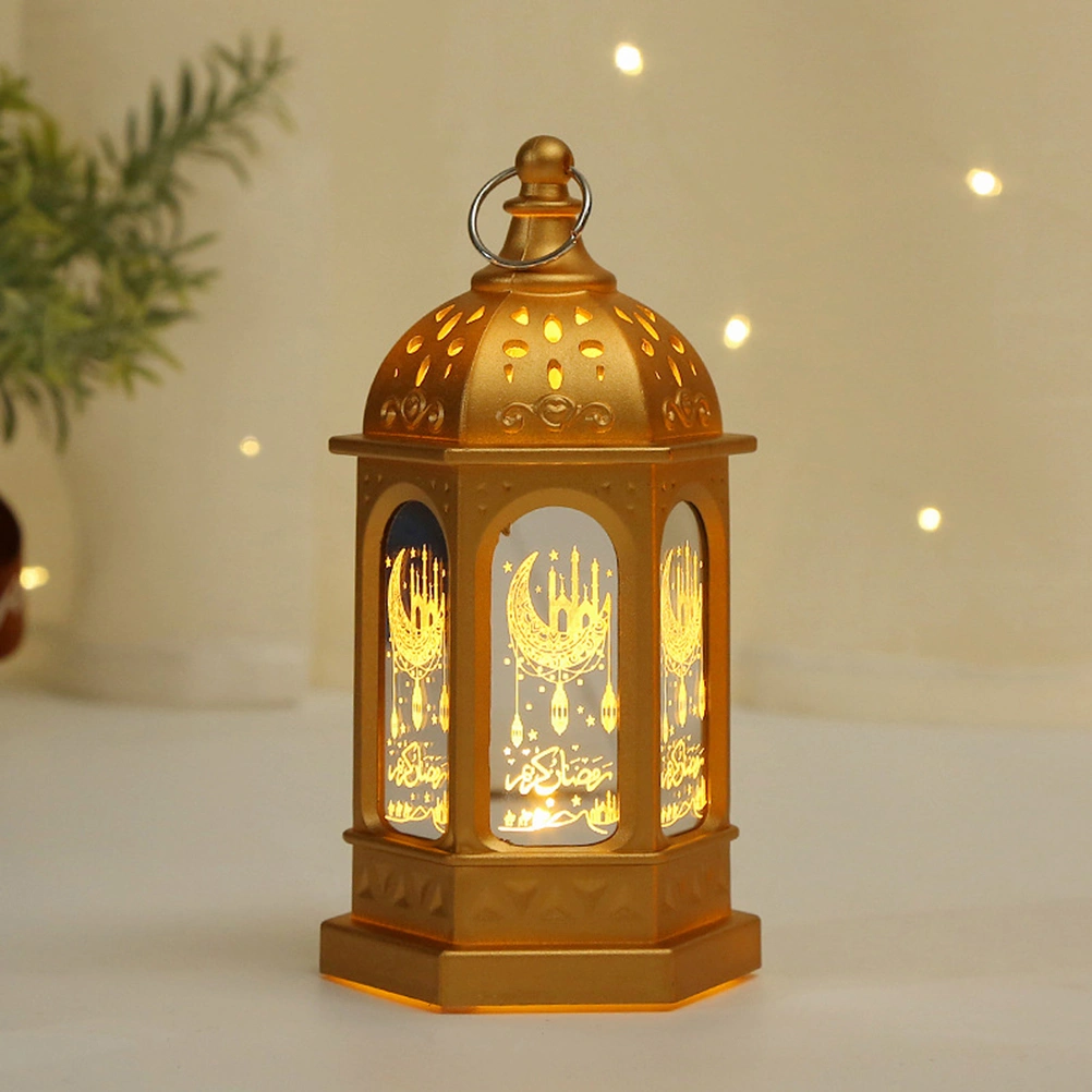 Ramadan Lantern Festival LED Electronic Night Light Decoration Table Lamp Ramadan Decoration LED Eid Mubarak Night Light for Home Decor