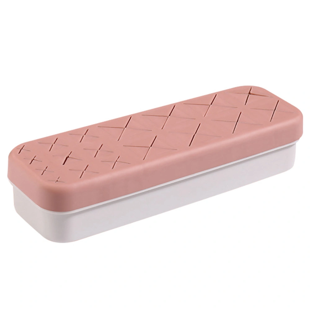 Silicone Lipstick Holder Multiple Compartment Storage Detachable Design Colorful Desktop Cosmetic Display StandMilk White