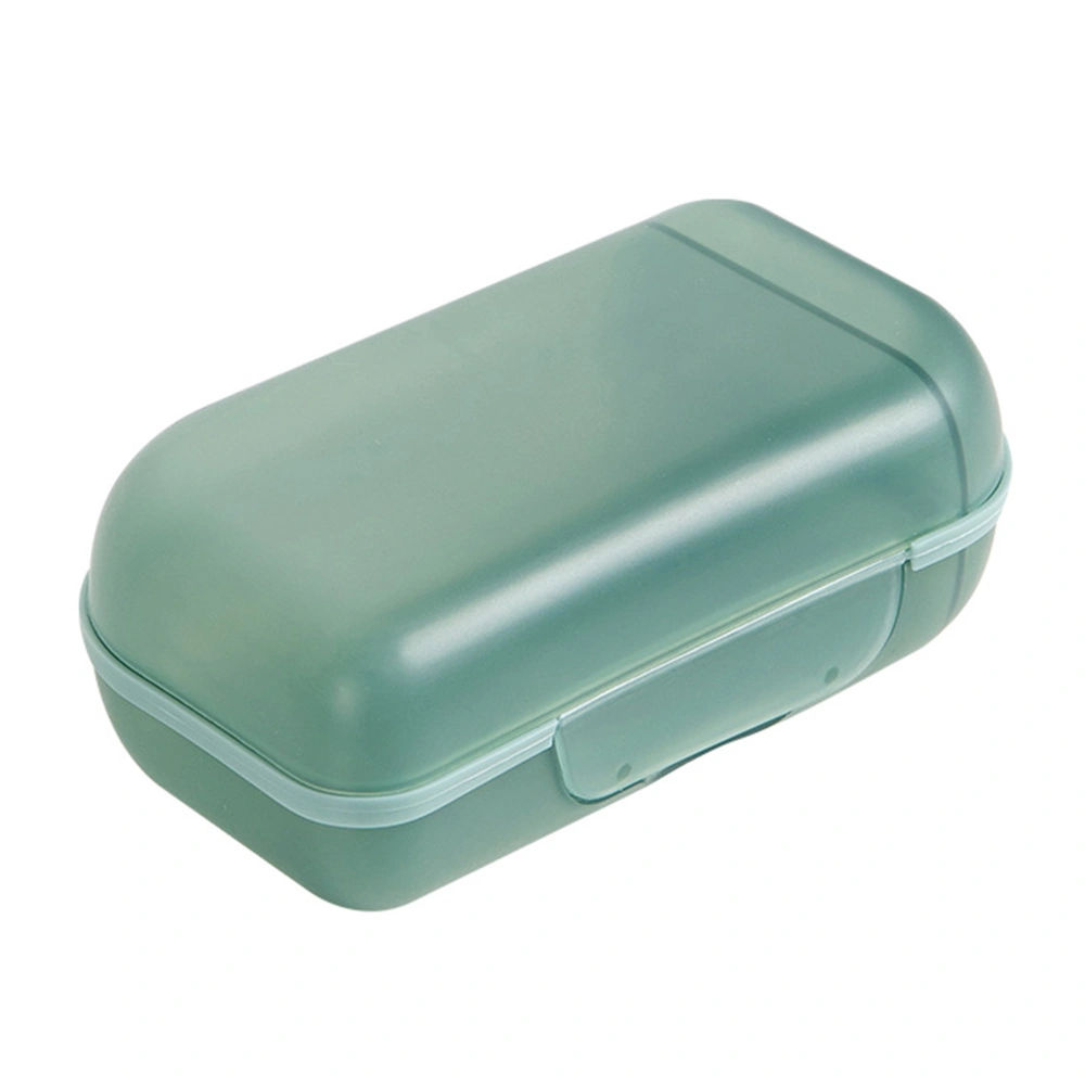 Travel Soap Holder Stylish Lightweight Multipurpose Portable Soap Dish with Lid for Travel HomeGreen