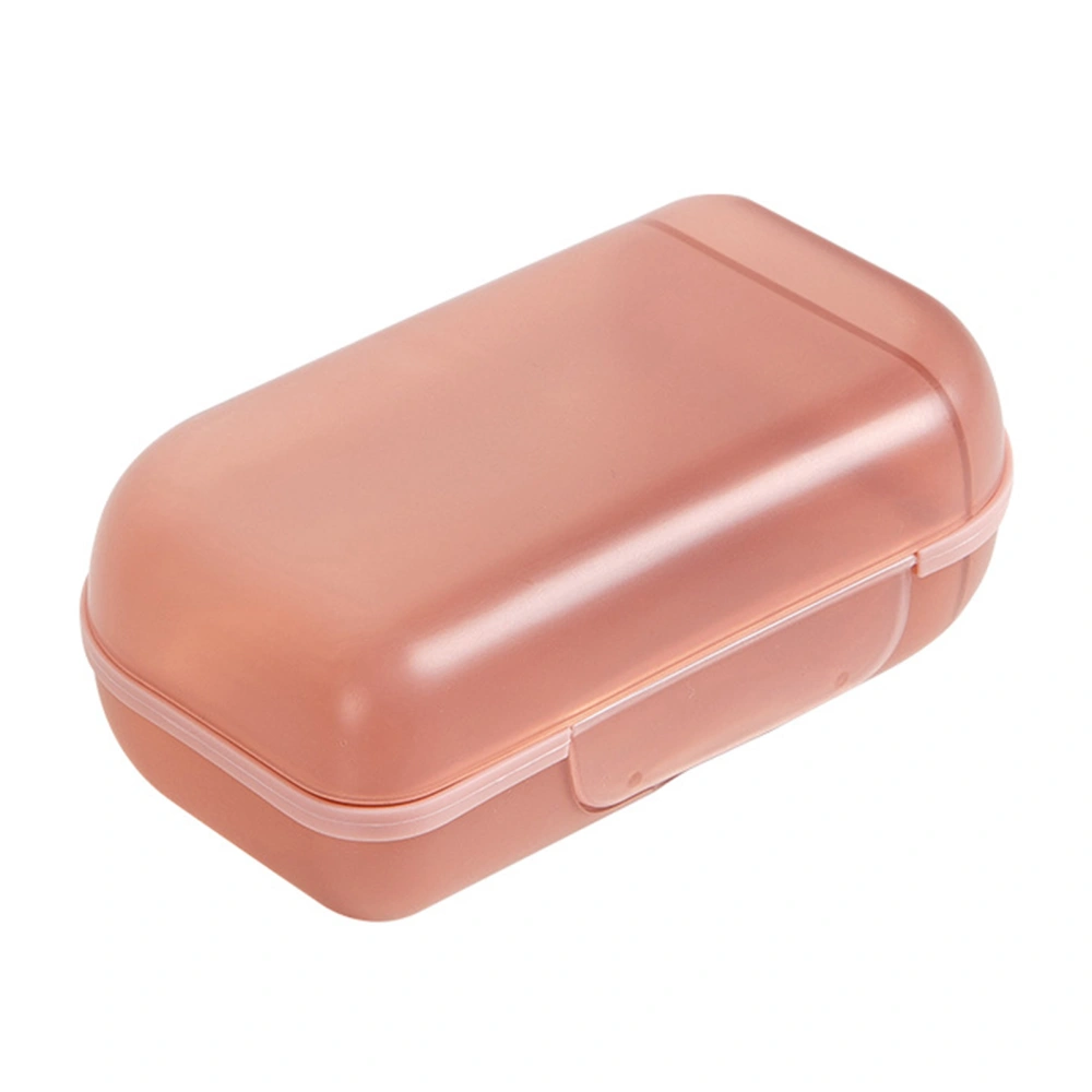 Travel Soap Holder Stylish Lightweight Multipurpose Portable Soap Dish with Lid for Travel HomeLotus Root Pink