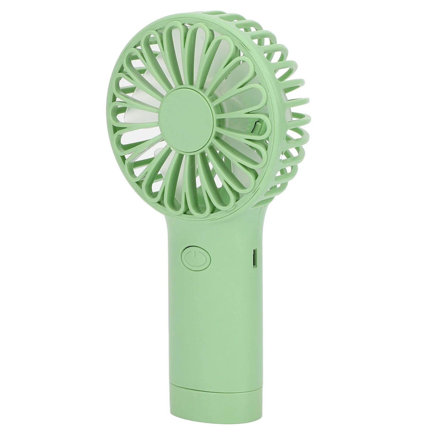 Green Portable Handheld Fan USB Rechargeable Battery Operated Small Fan for Travel Picnic Office
