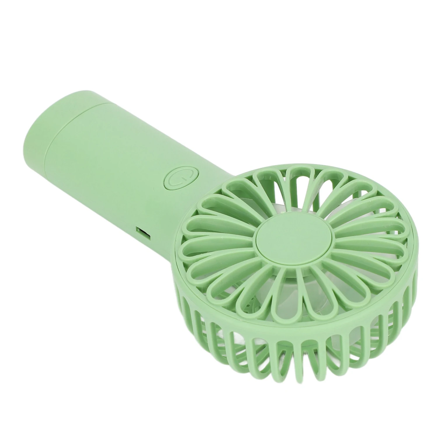 Green Portable Handheld Fan USB Rechargeable Battery Operated Small Fan for Travel Picnic Office