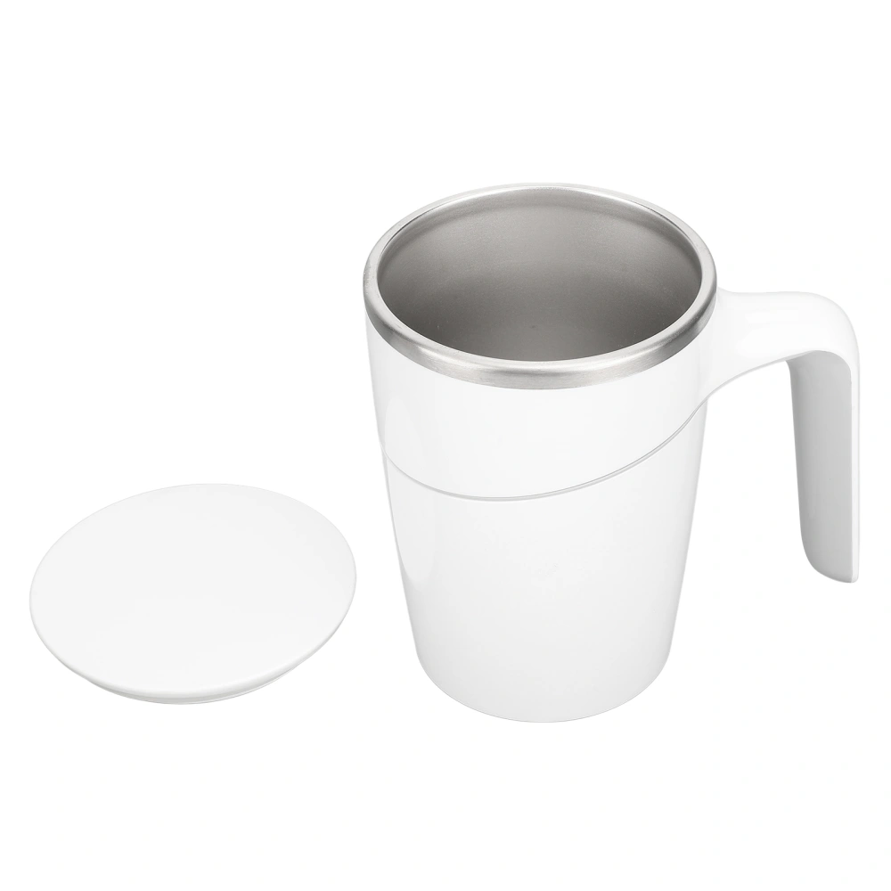 Coffee Mug White Stainless Steel Material 470ML Capacity Spill Free Design Silicone Cover Tea Mug for Home