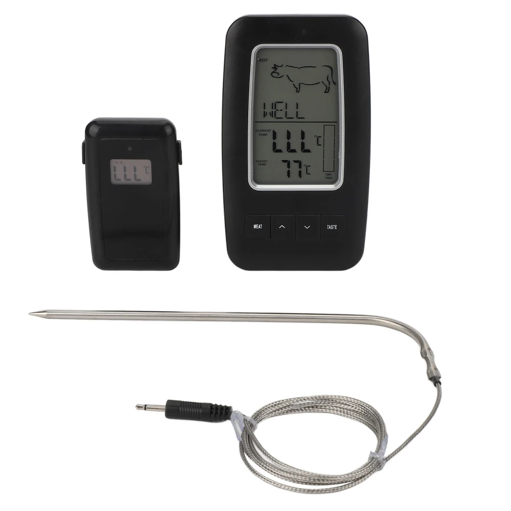 BBQ Thermometer Wireless Digital Instant Read Grill Thermometer with Probe for Kitchen Cooking Grilling Baking