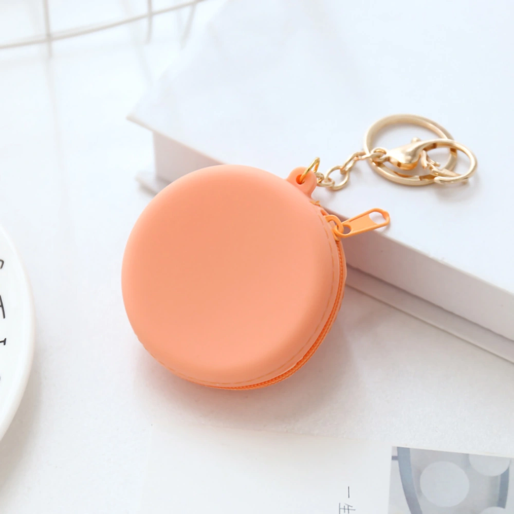 Coin Purse Cute Cartoon Multifunctional Silicone Coin Purse for Coins Lipstick Candy Keys EarphoneOrange