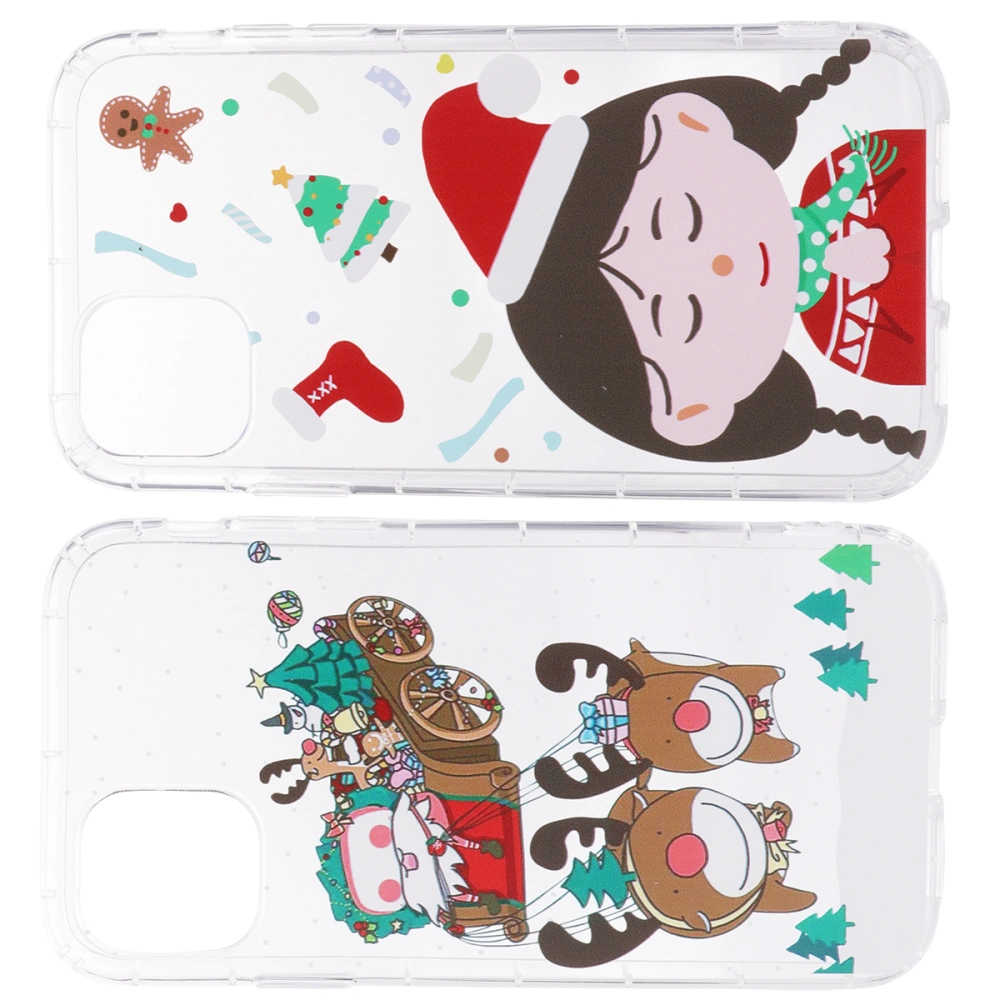 2pcs Christmas Phone Protective Cases Phone Covers Compatible for iphone 11