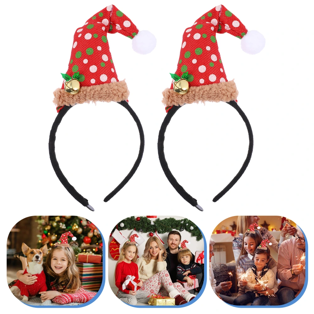 2pcs Creative Hair Hoops Christmas Headdress Children Party Headband Hair Accessory