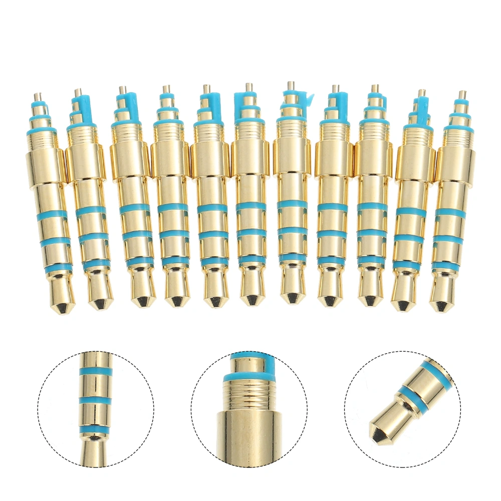 11PCS Replacement 3.5mm TRRS Plug 4-pole Stereo Headphone Speaker Connector