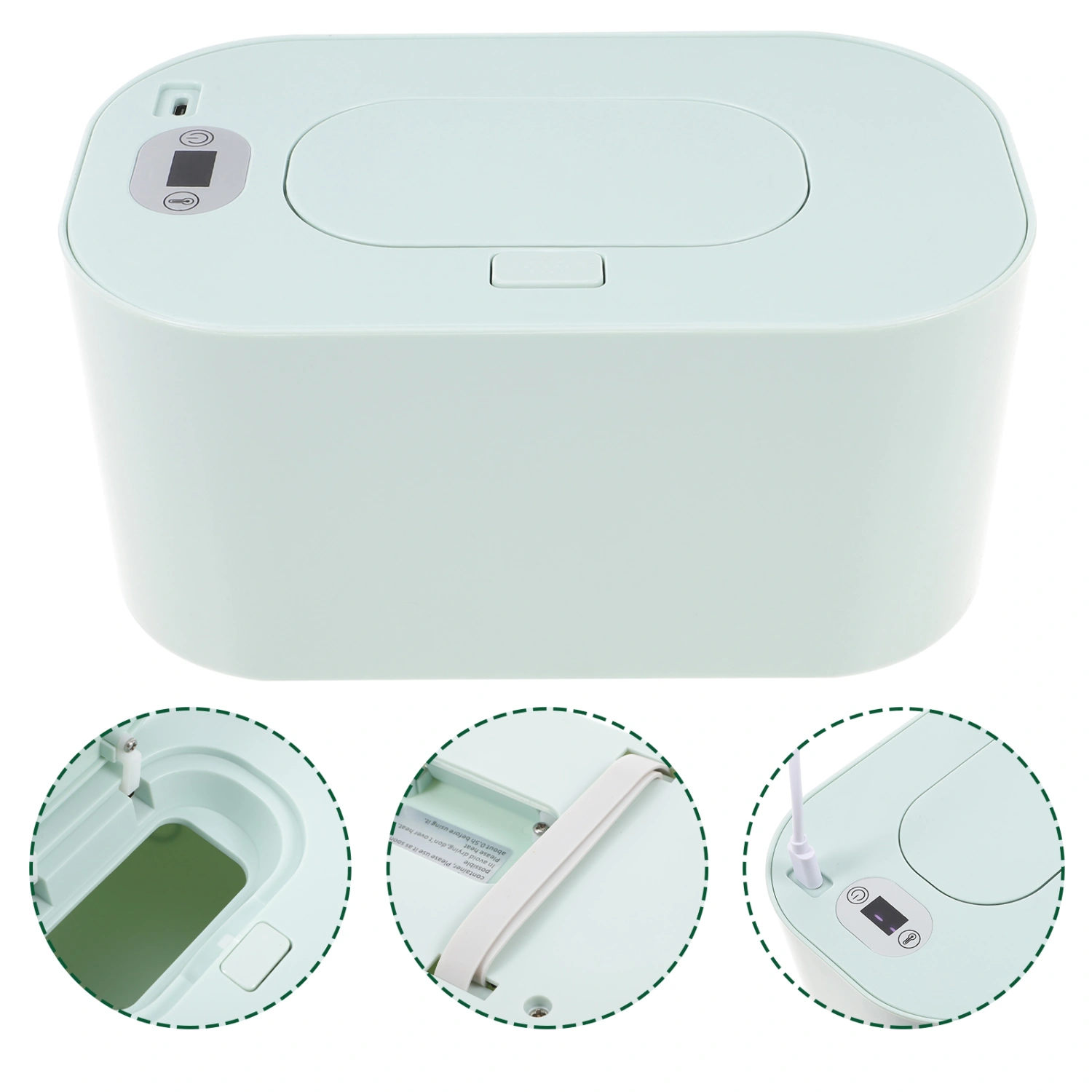 Portable Wipe Warmer USB Baby Wipe Warmer Baby Wipe Tissue Dispenser for Home Car