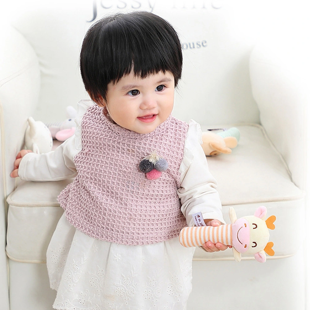 1PC Baby Bed Bell Toy Cartoon Animal Handbell Toy 0-3 Years Old Puzzle Soothing Bed Bell Toy Grabing Stick Toy for Kids Playing Deer Style