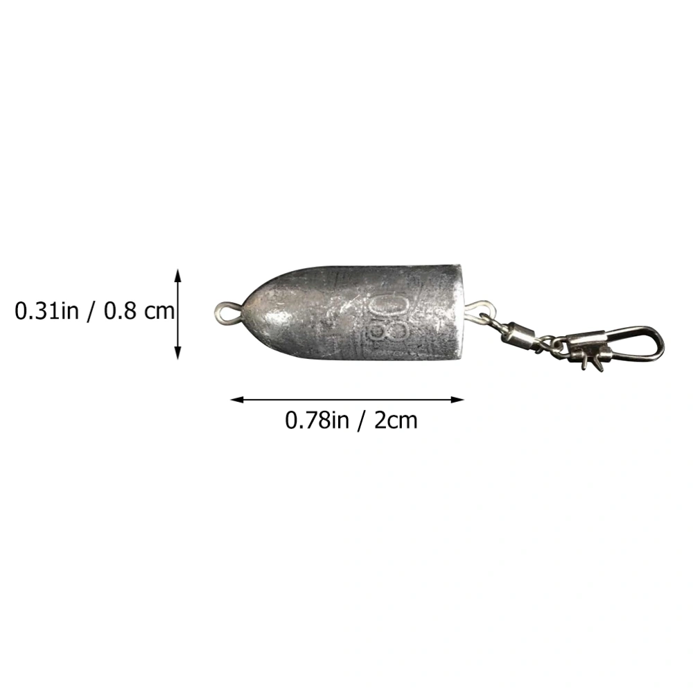 12Pcs Fishing Lead Weights Bullet Lead Sinkers Fishing Lead Sinkers Fishing Tools