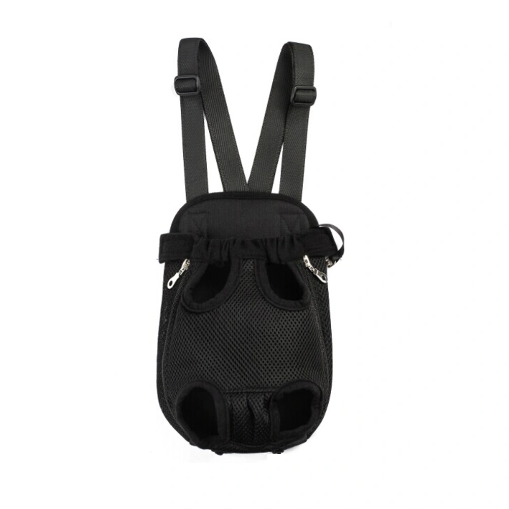 Portable Pet Dog Carrier Front Pack Chest Pack - Size M (Black)