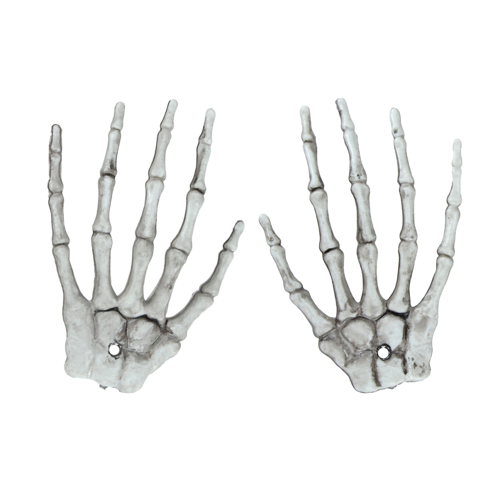 1 Pair Halloween Plastic Hand Props for Ghost House Secret Chamber Party Bar Decoration Size 3