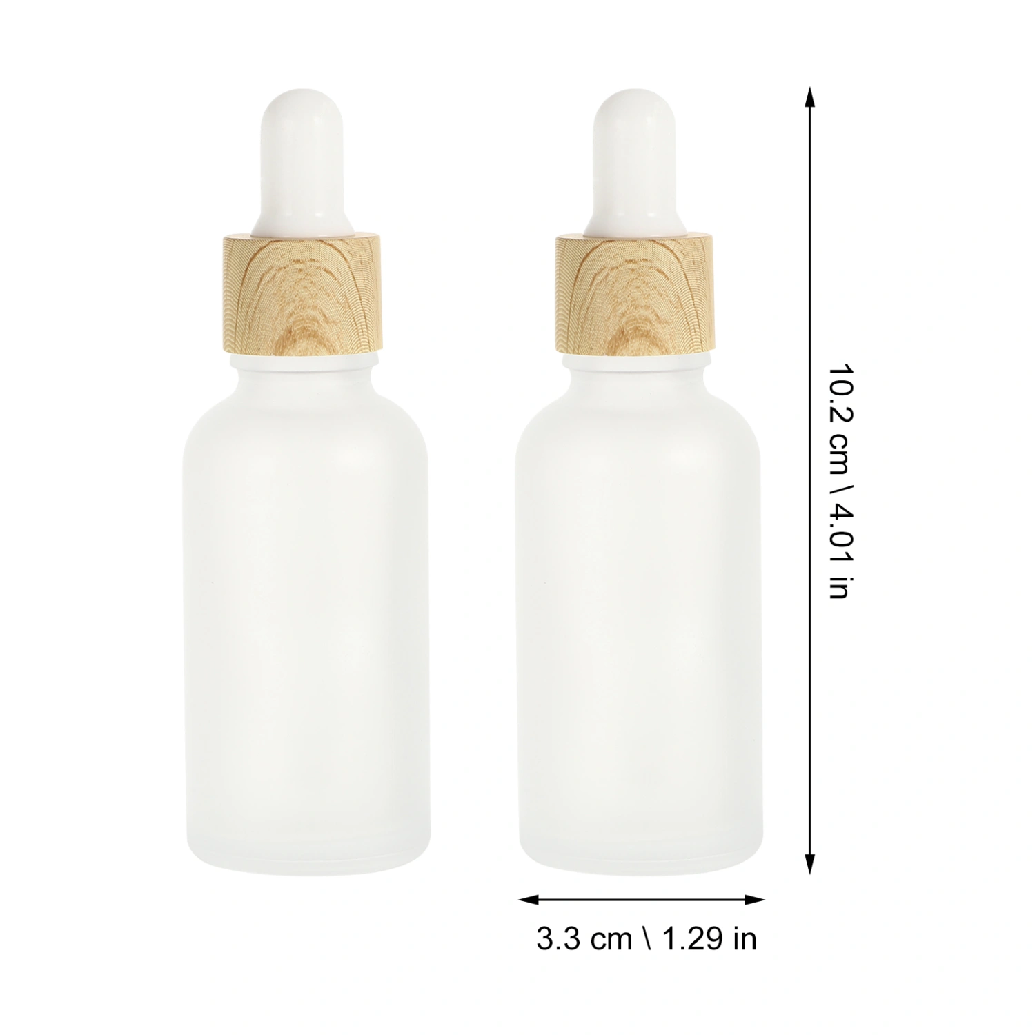 4pcs Refillable Essential Oil Bottles Portable Dropper Bottles Glass Bottle