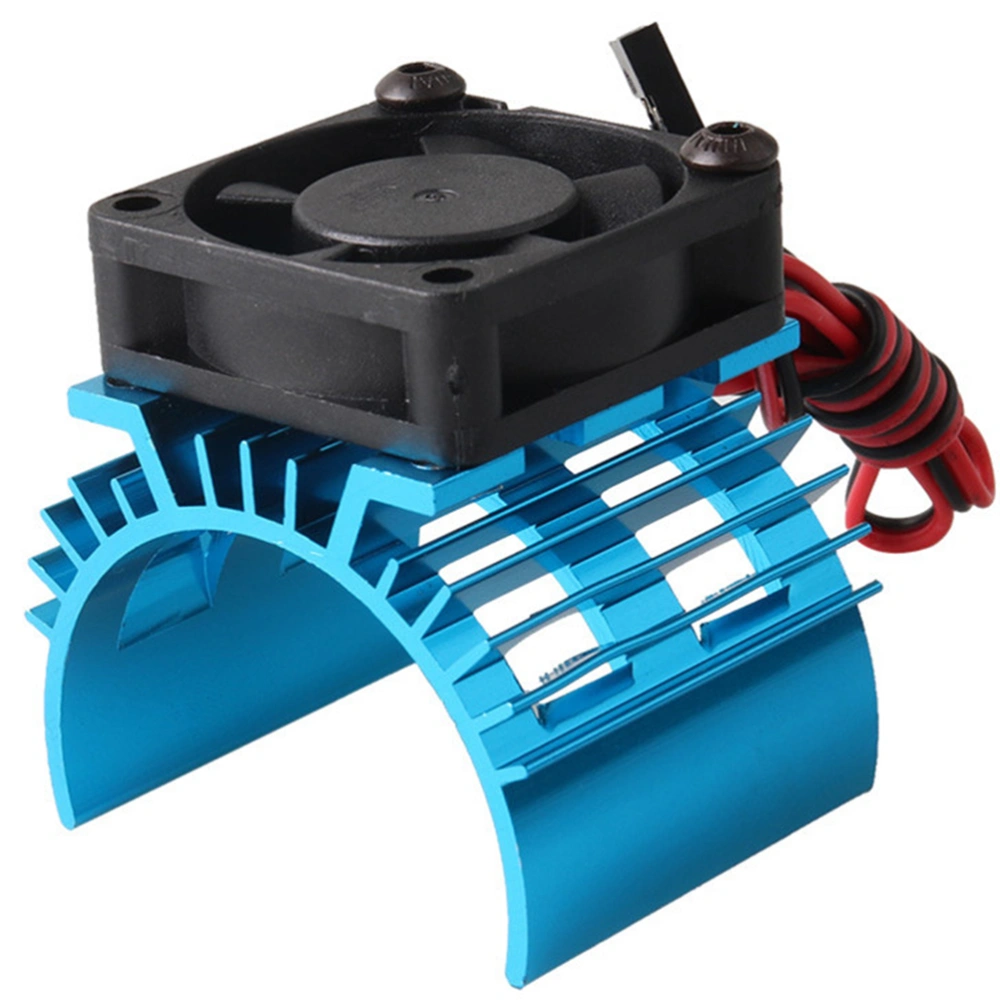 1/10 Car 540/550 Brush Motor Heat Sink System With Fan(Blue)