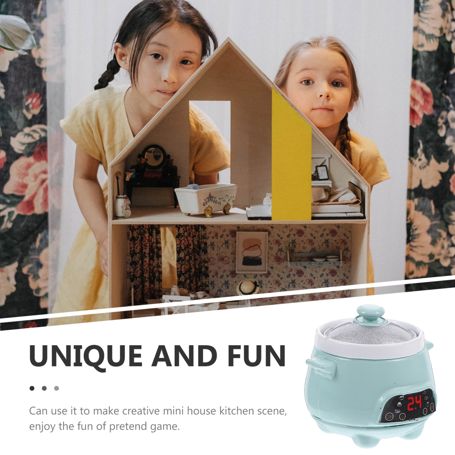 Miniature Rice Cooker Mini Kitchen Appliance Doll House Kitchen Accessory