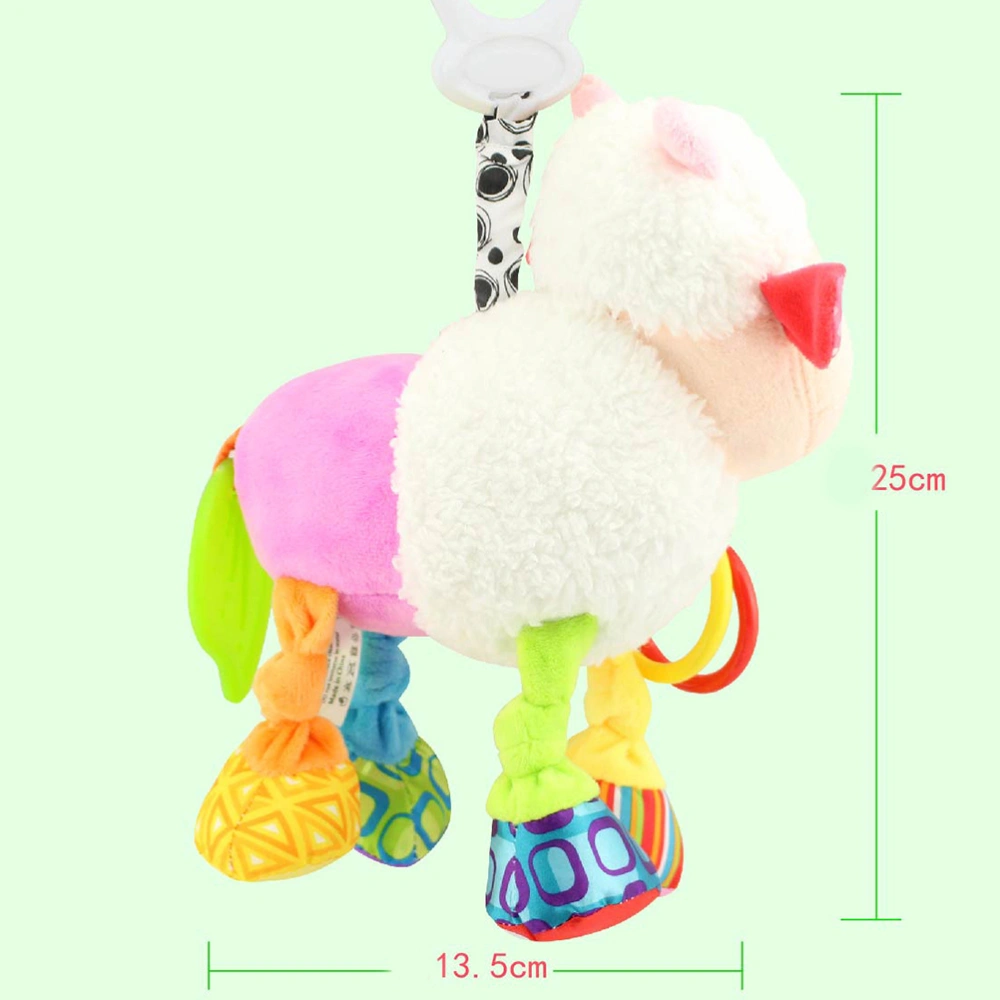 Plush Toys Animal Baby Hanging Toys Rattle Toys for Infant Stroller (Sheep)