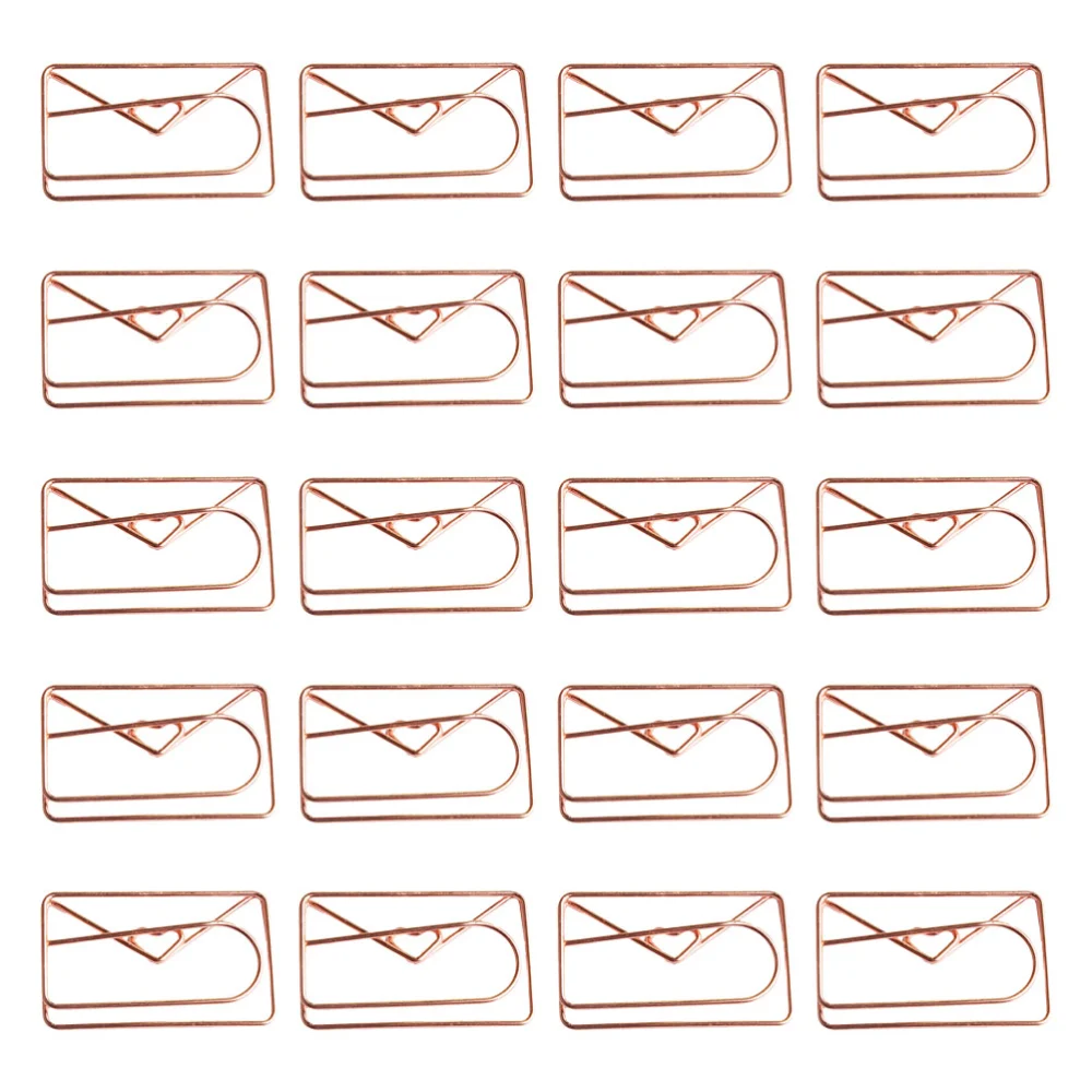 20Pcs Portable Envelope Paperclips Decorative Planner Clips Delicate Office Paperclips