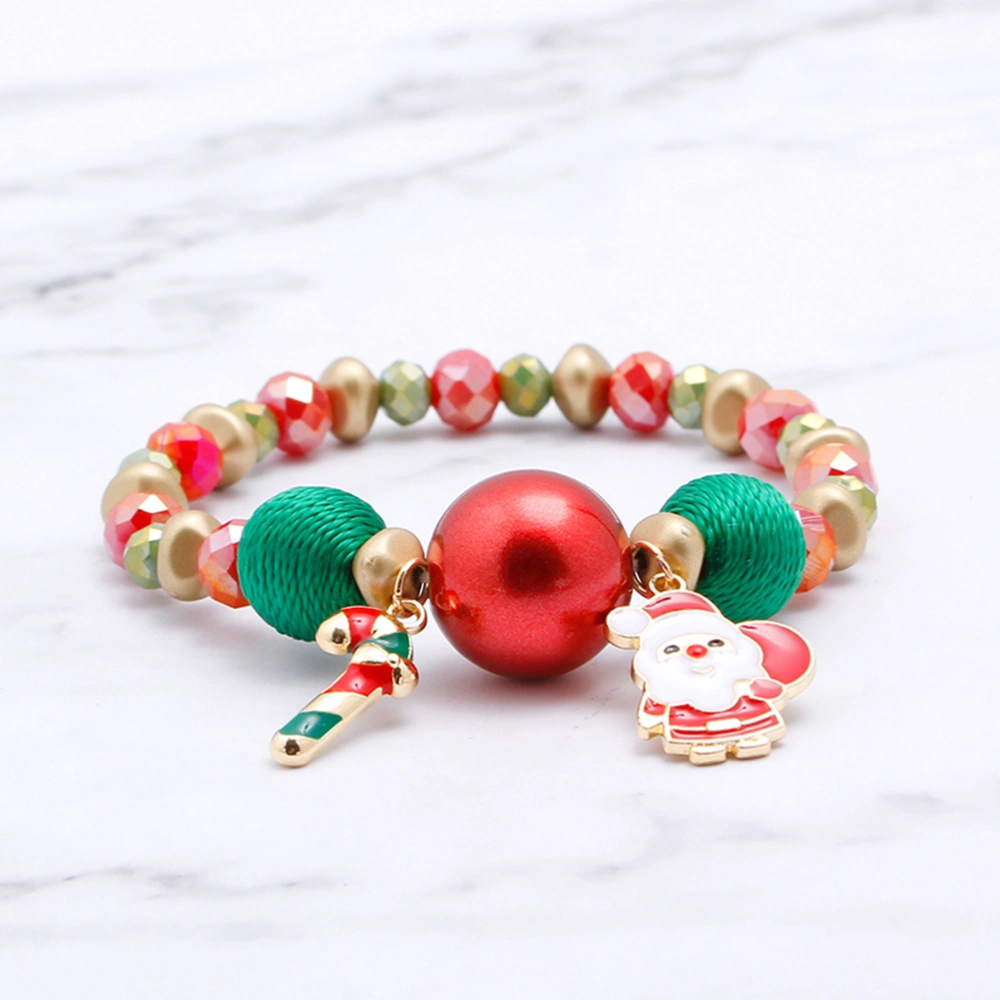 Christmas Gift Bracelet Santa Snowman Candy Bracelet Unisex Christmas Bracelet Alloy Christmas Bracelet Style 6