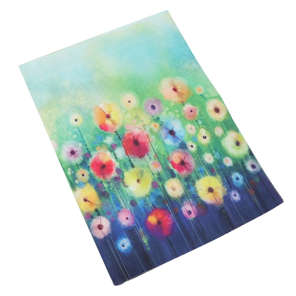 Watercolor Abstract Floral Flowers Painting Garden Yard Flag Double Sided Flag