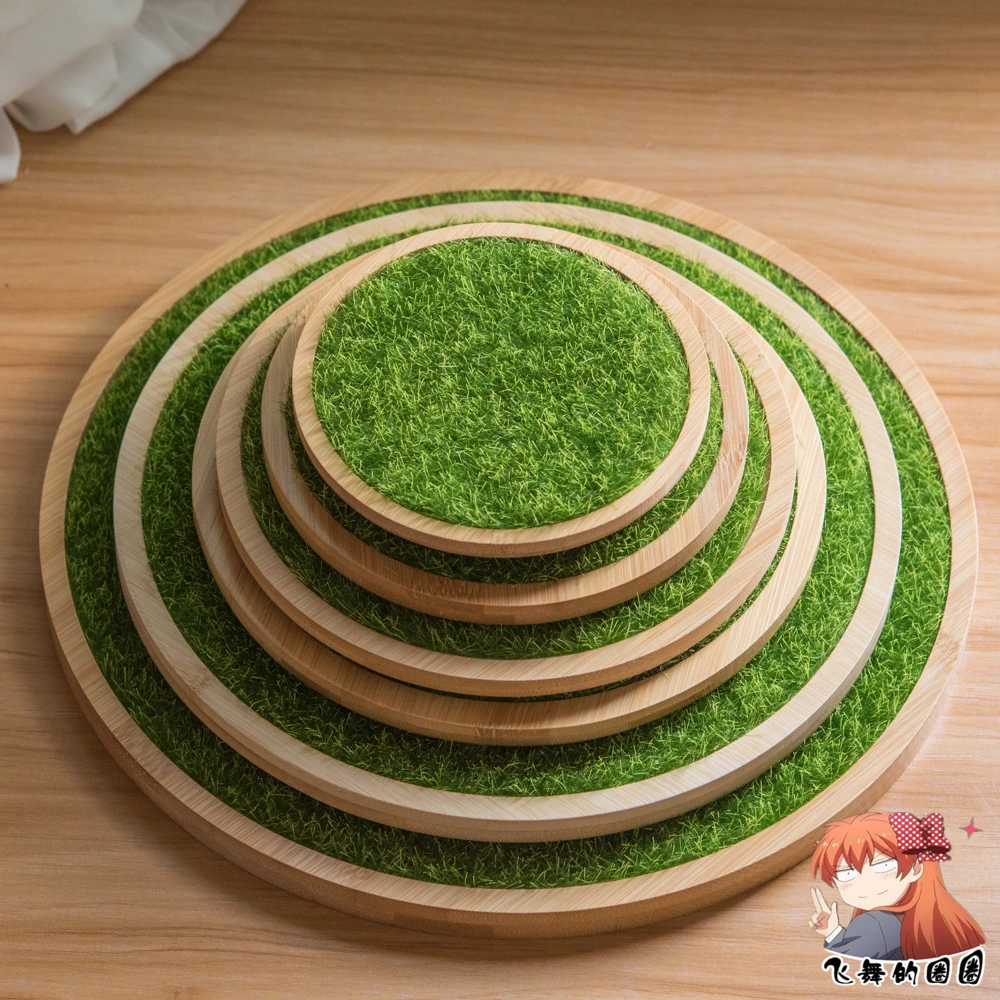 Simulation Grass Display Stand Collections Display Grass Base Figures Holder Doll Storage Stand