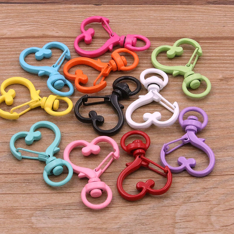 10pcs Rotatable Rings Buckle for Purse Metal Key Rings for Wallet Strap Shoe Accessories