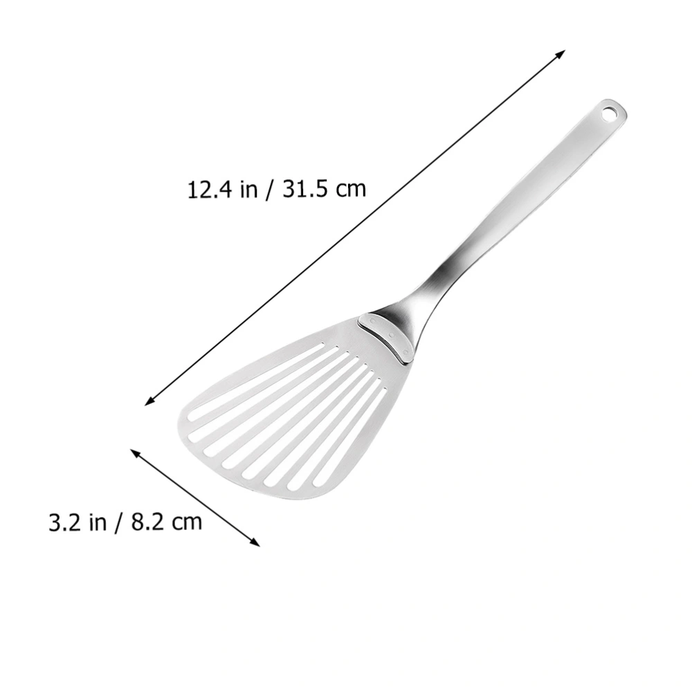 1pc Stainless Steel Fish Shovel Steak Cooking Shovel Slotted Shovel Kitchen Tool