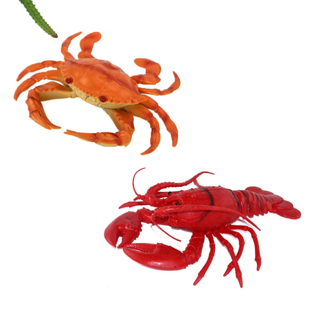 1PC Simulation Rubber Crab Model Artificial Animal Prank Props for Party Gathering