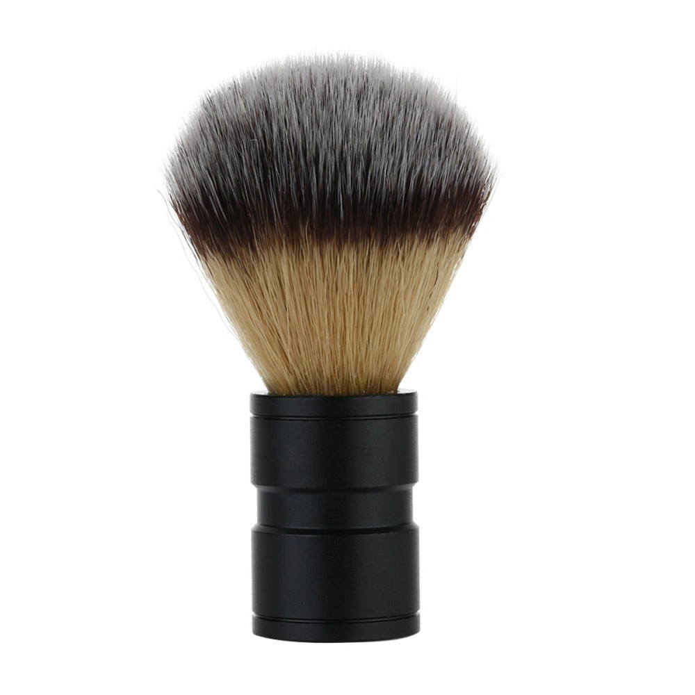 1pc Alloy Handle Nylon Brush Men's Shaving Brush Hair Shaving Brush Cosmetic Brush (Black)