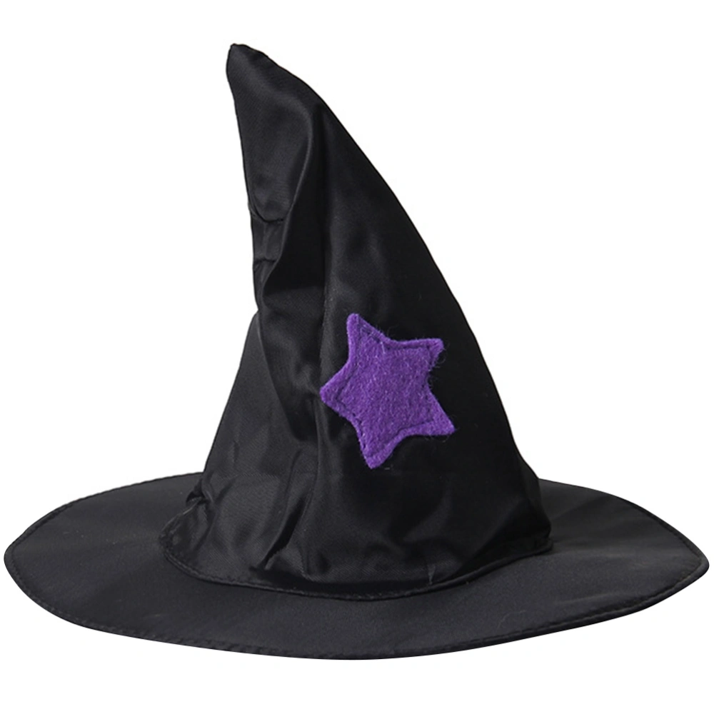 1Pc Small Pet Hat Decorative Witch Hat Festival Pet Costume Accessory Black