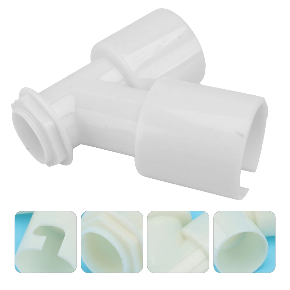 4pcs Wash Machine Floor Drain Joint Sealing Floor Cover Connector (White)