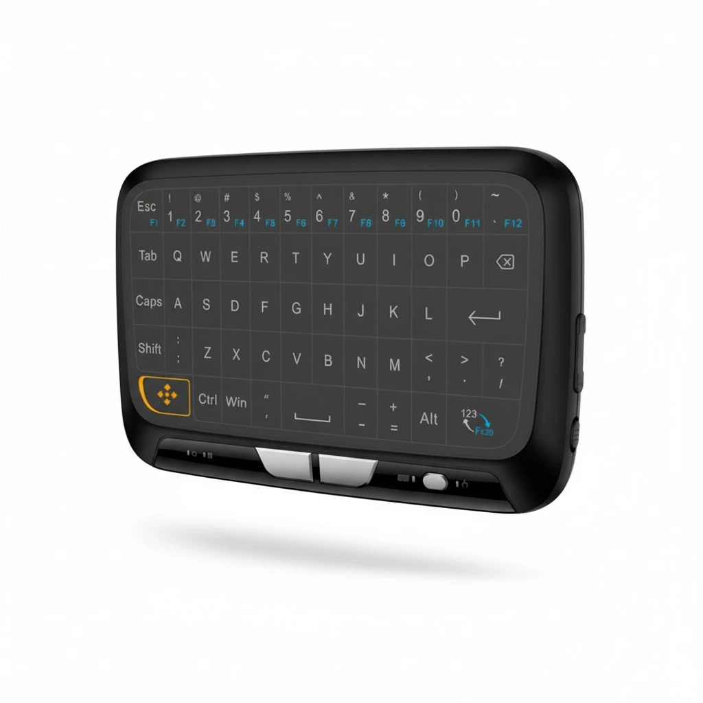 H18 2.4GHz Wireless Touchpad QWERTY Keyboard Air Mouse Full Touch Screen Mini Keyboard Touch Pad For Smart TV Android TV Box PC Xbox3 PS4 Windows (H18 Standard Version)