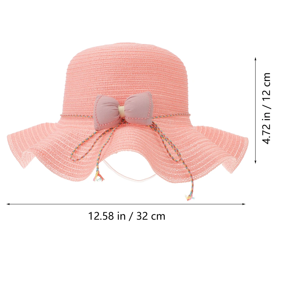 Straw Hats Fashion Hat Little Kids Beach Hats Girls Summer Sun UV Protection Caps