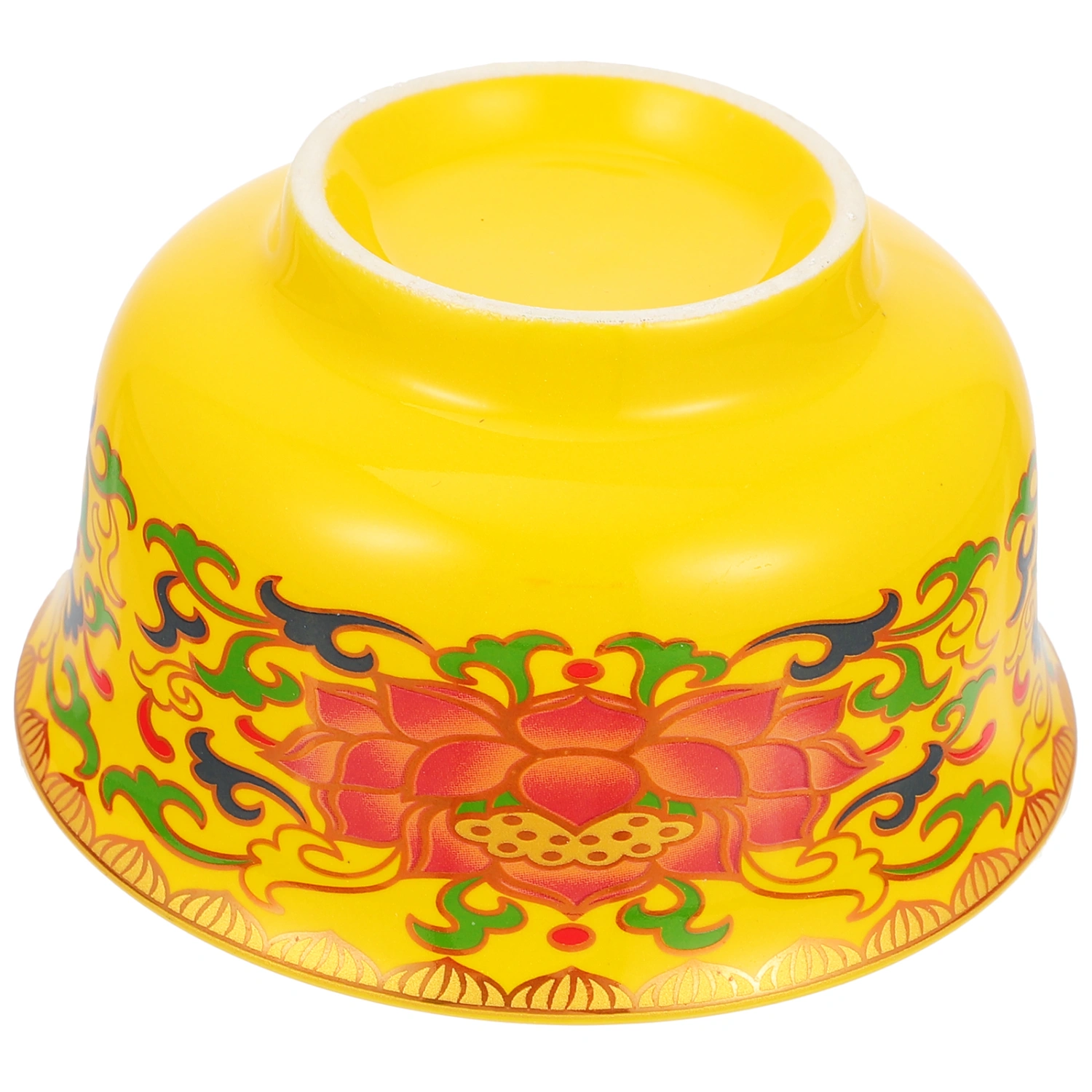 1Pc Durable Round Buddhist Offering Bowl Ceramic Container Portable Water Bowl