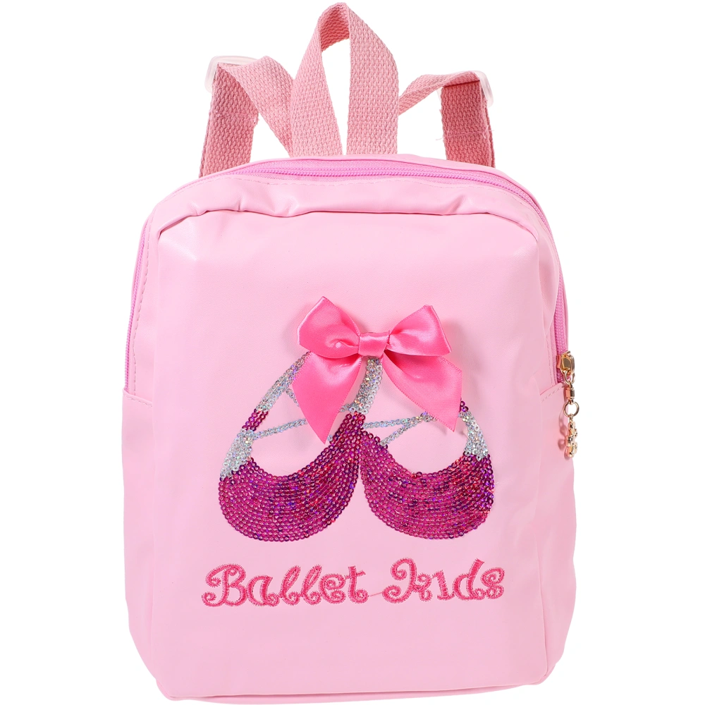 Ballet Dance Backpack Glitter Dance Shoes Bag Girls School Backpack Schoolbag