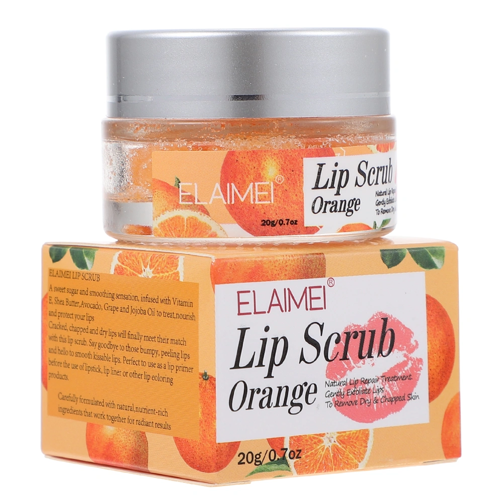 Lip Scrub Cream Fruit Flavor Exfoliator Moisturizer Lip Scrubber Skin Care Tool