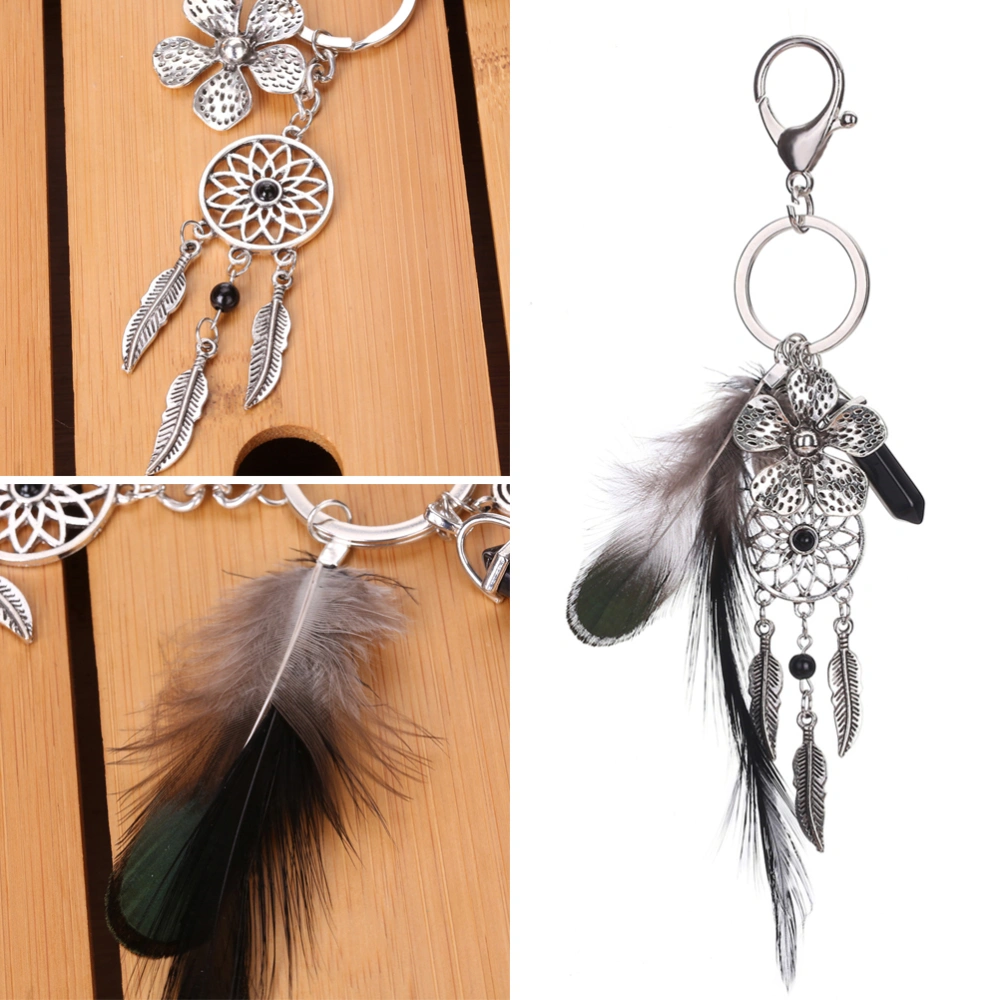 Bohemian National Style Dream Catcher Net Flower  Key Buckle Accessory Car Pendant Hanging Pendant